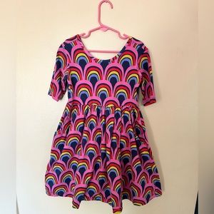 Soft Rainbow Skater Dress